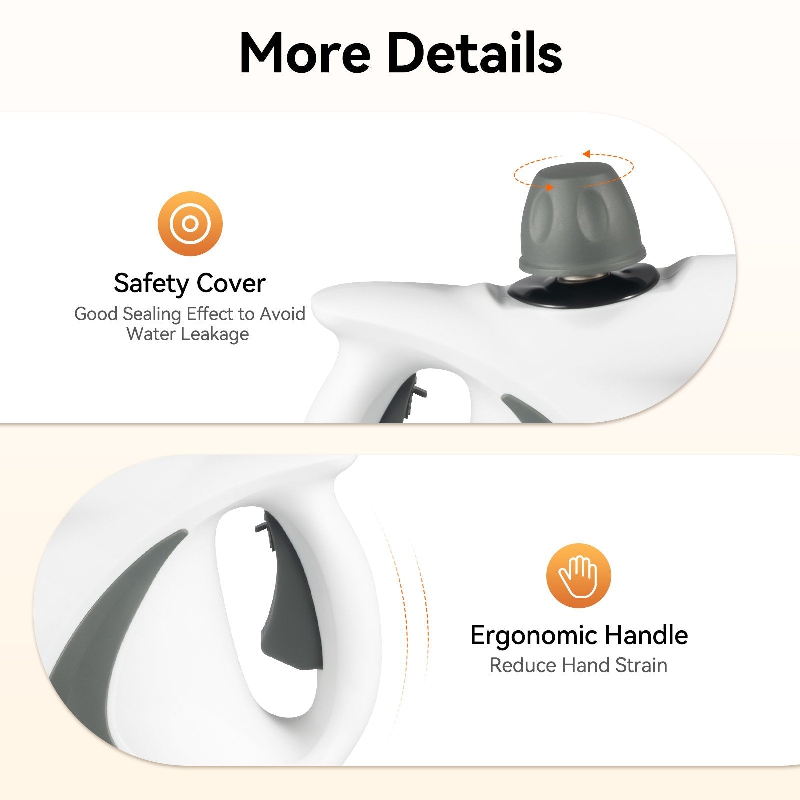 Powerful 1050W Handheld Steam Cleaner for Home & Car Deep Cleaning