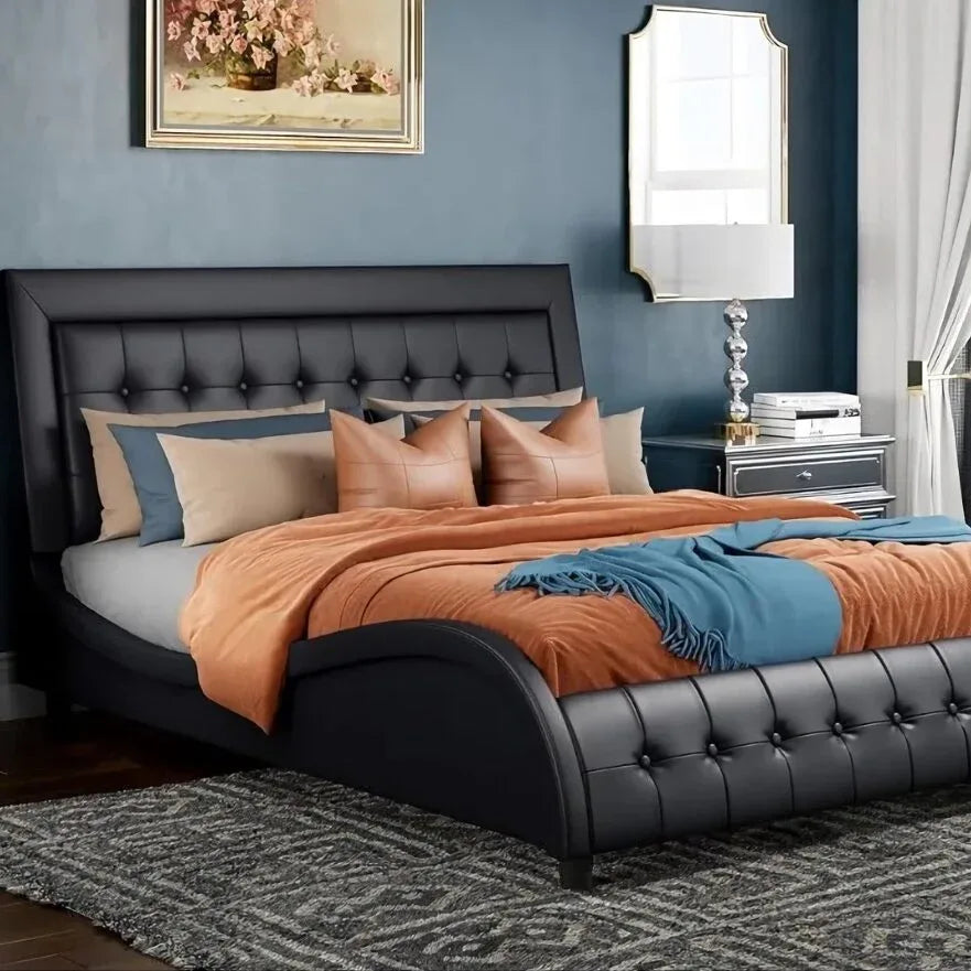 Adjustable Headboard Platform Bed - DSARD - DSARD