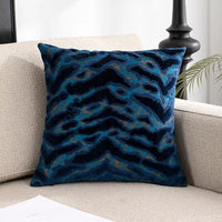 Luxury Tiger Velvet Throw Pillow Cover