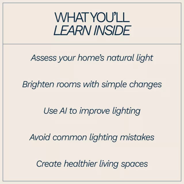 Improve Your Home Lighting Naturally | A Practical eBook Guide on How to Improve Home Lighting Naturally for Brighter, Healthier Spaces