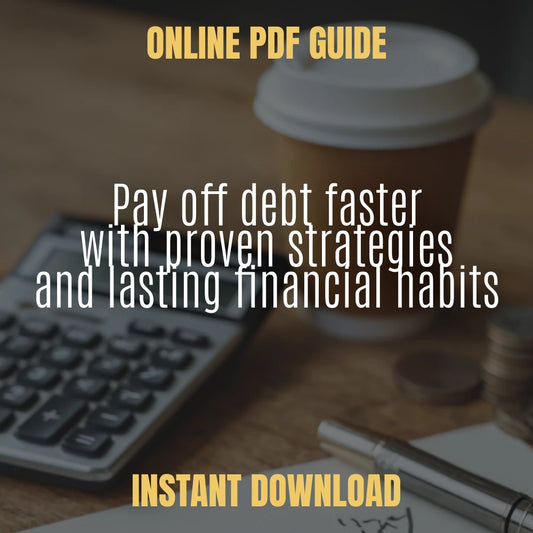 Debt-Free in Record Time: The Guide to Paying Off Loans Fast – Ultimate Budgeting Planner & Checklist for How to Get Credit Card Debt Relief, Loan Repayment Strategy, Money Management Digital Download