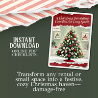A Christmas Decorating Checklist for Cozy Spaces | Holiday Rental Décor Guide | Printable Christmas Checklist for Small & Cozy Homes - DSARD