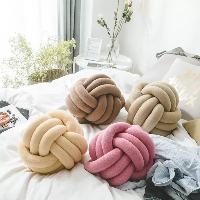 DIY Knot Pillow Ball – Oversized Soft Cushion for Home & Pets - DSARD