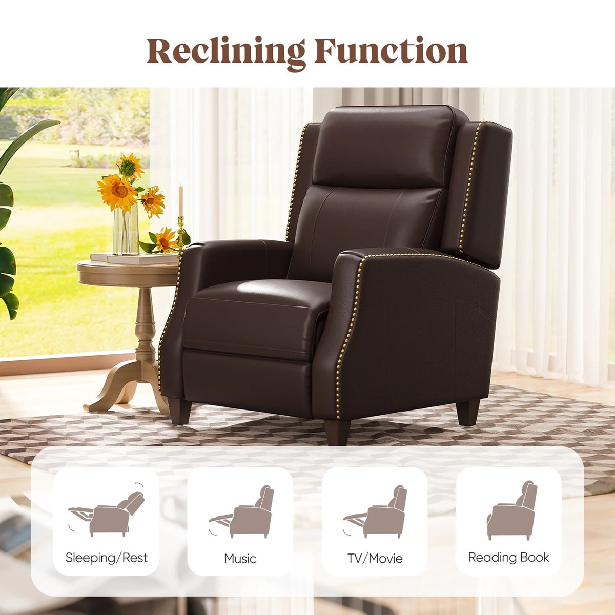 Luxury Genuine Leather Relaxing Sofa - DSARD