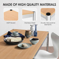 Modern Chrome Writing Desk for Home Office - DSARD