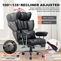 Adjustable High Back Leather Executive Office Chair - DSARD - DSARD