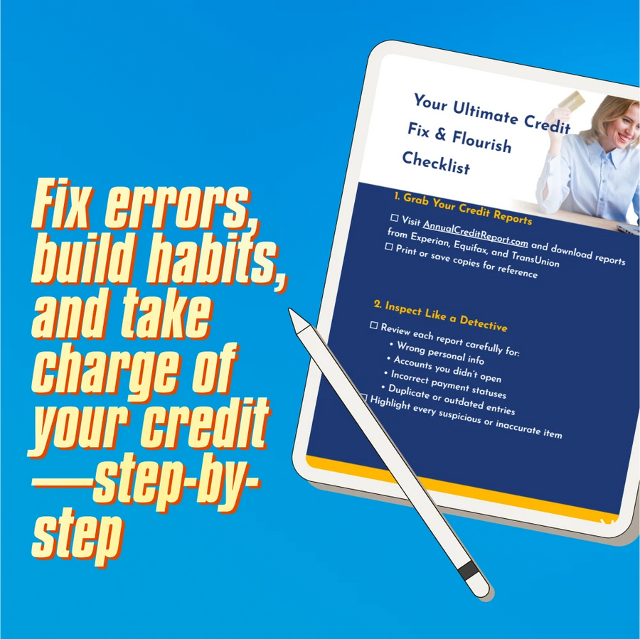 Your Ultimate Credit Fix & Flourish Checklist | Digital Credit Repair Guide | How Do Credit Repair Companies Work