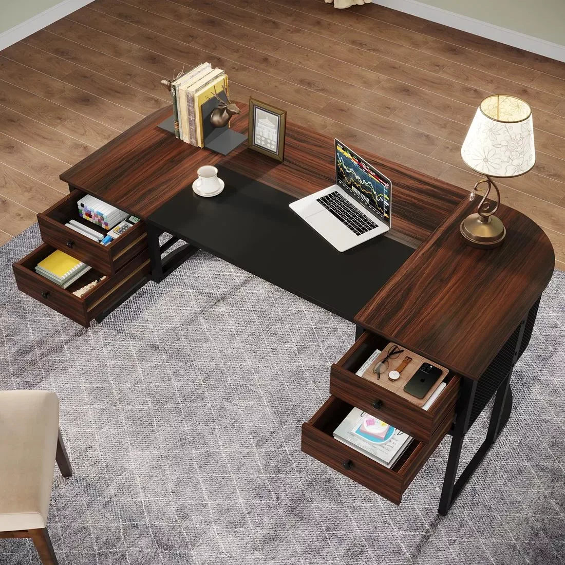 Executive 63-Inch Desk with 4 Drawers - DSARD - DSARD