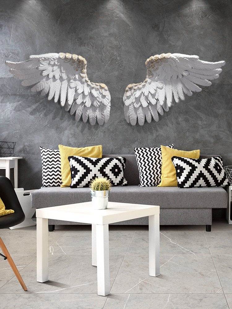 Nordic 3D Angel Wings Wall Decor