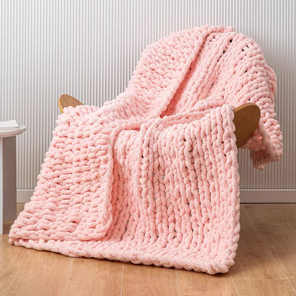 Soft Knit Throw Blanket for Home, Travel & Couch