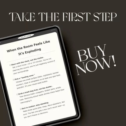 When the Room Feels Like It’s Exploding | Printable Checklist for Calm Spaces | Digital Download Guide for Overwhelmed Minds | what to do when rooms feel chaotic