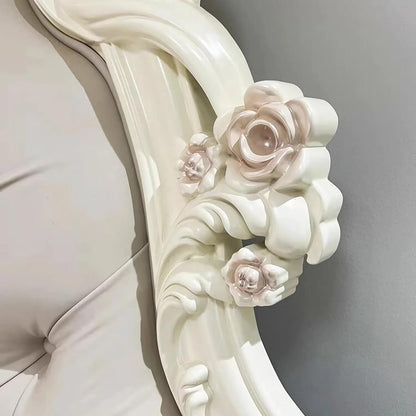 Luxurious Nordic Twin Bed Frame with Glamorous Fabric Headboard and Storage - DSARD