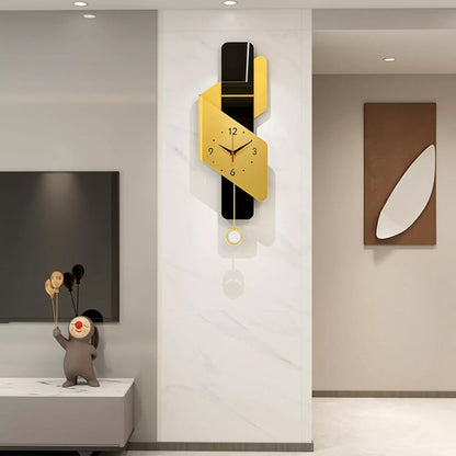 Modern Silent Wall Clock for Living Room