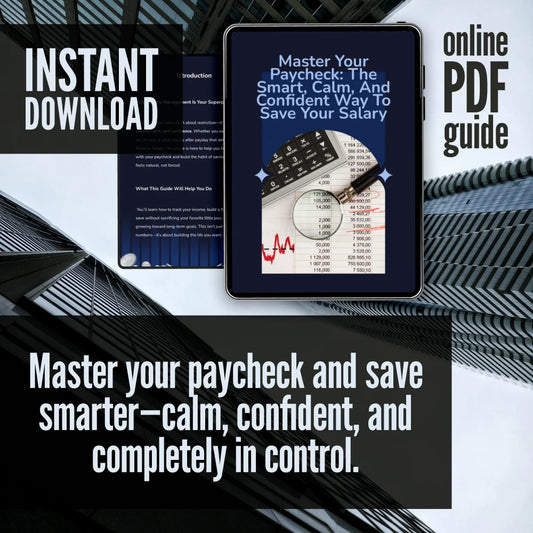 Master Your Paycheck: The Smart, Calm, and Confident Way to Save Your Salary | Digital Guide for How to Manage Your Salary and Save | Budgeting, Salary Management & Personal Finance PDF