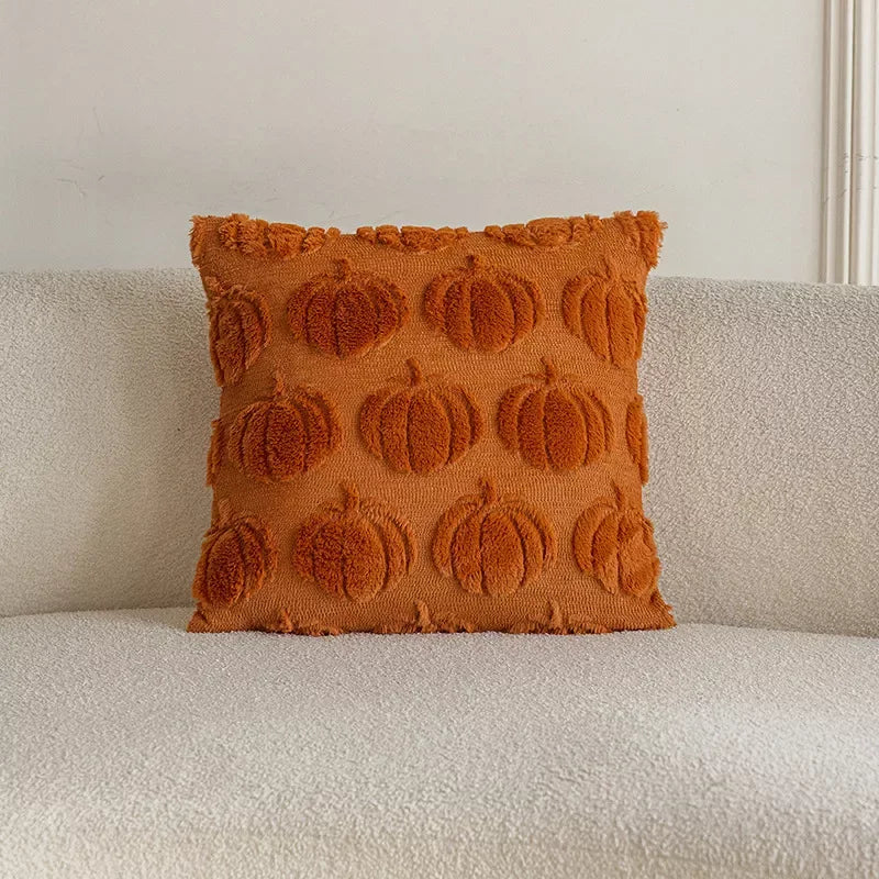 Cozy Autumn Pumpkin Plush Pillowcase – Warm Seasonal Decor - DSARD