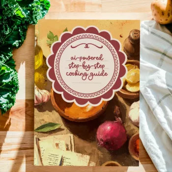 AI-Powered Step-by-Step Cooking Guide | Digital Download | AI Step-by-Step Cooking Instructions for Effortless Recipes, Smart Meal Planning & Kitchen Creativity