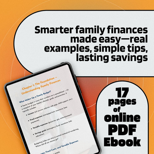 Family Finance Made Simple: Real-Life Examples to Spend Smart & Save More | eBook Guide for Family Expenses, Savings & Practical Budgeting