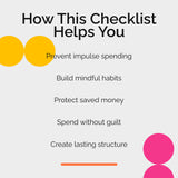 The Post No-Buy Survival Checklist – Simple System for How to Avoid Binge Spending After No-Buy Ends | Mindful Spending Reset Digital Download thumbnail 3