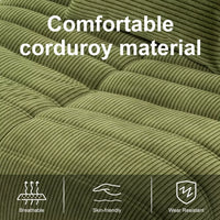 Comfy Corduroy Bean Bag Chair with Pillow – Memory Foam Seating for Adults - DSARD - DSARD