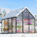 DSARD Heavy-Duty Outdoor Greenhouse with Aluminum Frame and Vent Window - DSARD