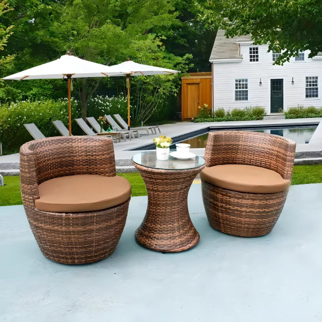 DSARD Modern Outdoor Rattan Patio Set