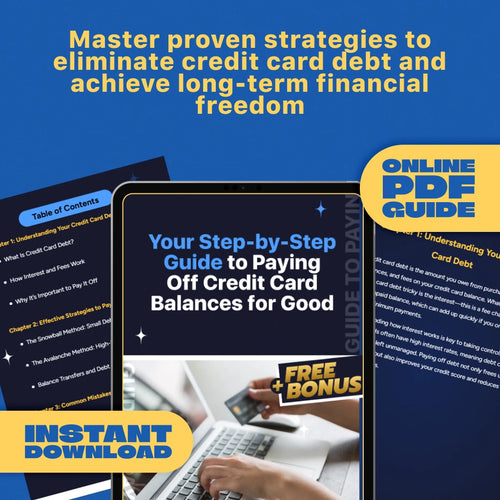 Your Step-by-Step Guide to Paying Off Credit Card Balances for Good | Digital Download | How Can I Pay Off Credit Card Debt? PDF Guide