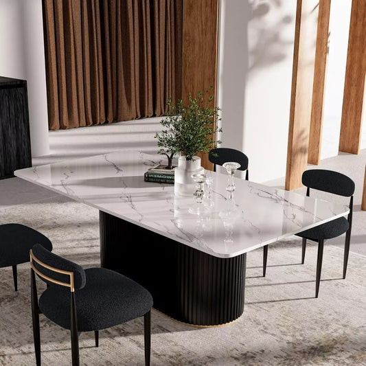 71″ Modern Faux Marble Dining Table - DSARD