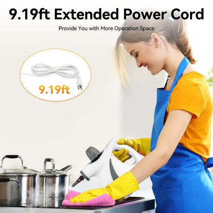 Powerful 1050W Handheld Steam Cleaner for Home & Car Deep Cleaning