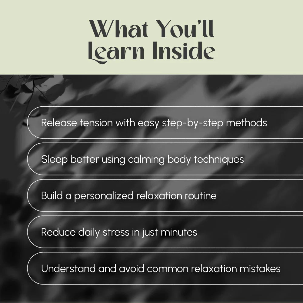 Relax Your Body, Refresh Your Mind: The Ultimate Guide to Deep Body Relaxation | Body Relax Techniques | Digital Wellness eBook