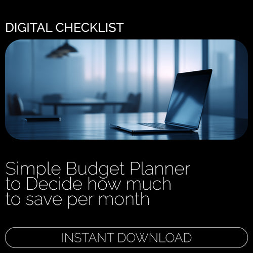 💡 Monthly Savings Checklist | Simple Budget Planner to Decide how much to save per month | Easy Money Goals & Automated Saving System