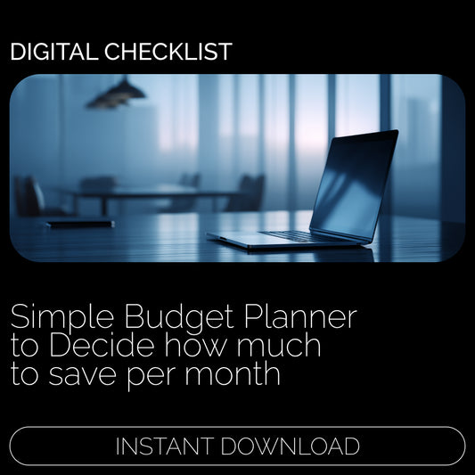 💡 Monthly Savings Checklist | Simple Budget Planner to Decide how much to save per month | Easy Money Goals & Automated Saving System