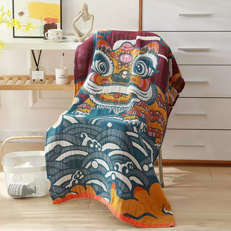 Bohemian Floral Cotton Beach Bath Towel - DSARD