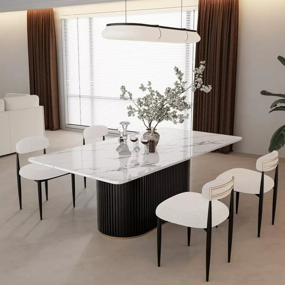 71″ Modern Faux Marble Dining Table - DSARD - DSARD