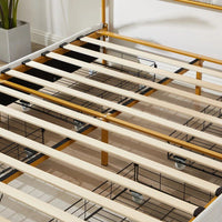 Queen Size Bed with Steamed Bread Backrest and Storage Drawers - DSARD