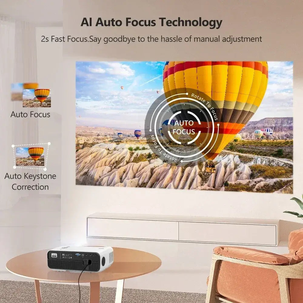 4K 3200ANSI Android Home Cinema Projector with Google TV & WiFi - DSARD