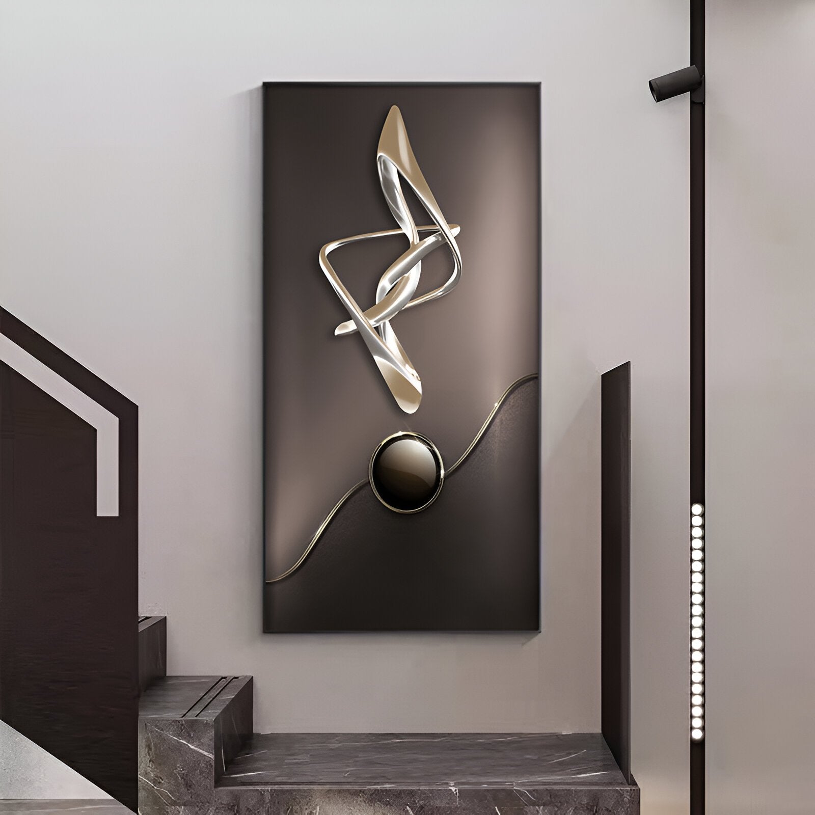 Luxury Crystal Porcelain Abstract Wall Lamp – Modern Corridor & Hallway Decor