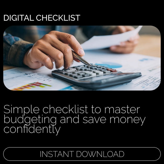 Master Your Budget and Save Like a Pro! – Printable Budget Checklist for Budgeting to Save Money, Smart Savings Planner, Digital Download