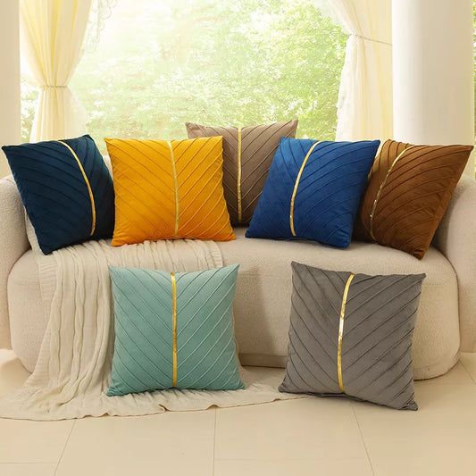 Flannel Pillow Cover – Cozy Pure Color Cushion for Home Decor