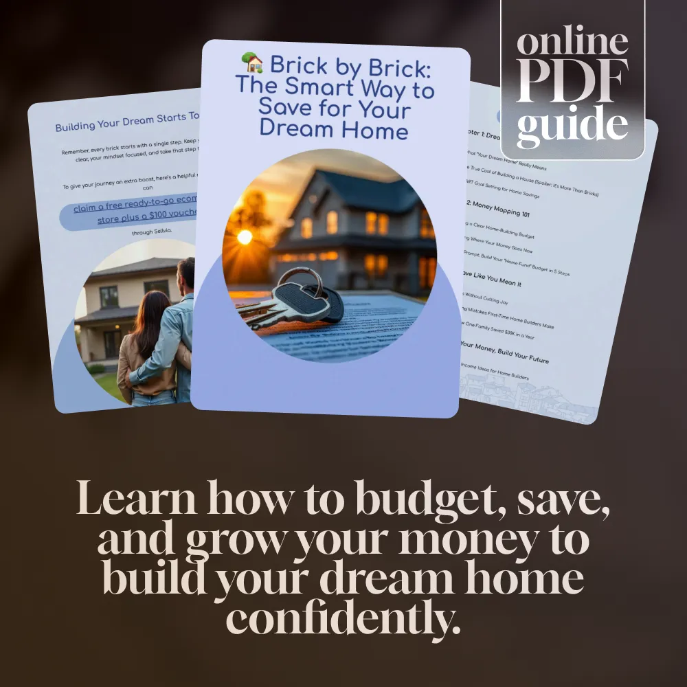 Brick by Brick: The Smart Way to Save for Your Dream Home | Save Money to Build a House | Digital Guide eBook for First-Time Home Builders