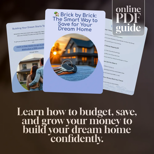 Brick by Brick: The Smart Way to Save for Your Dream Home | Save Money to Build a House | Digital Guide eBook for First-Time Home Builders