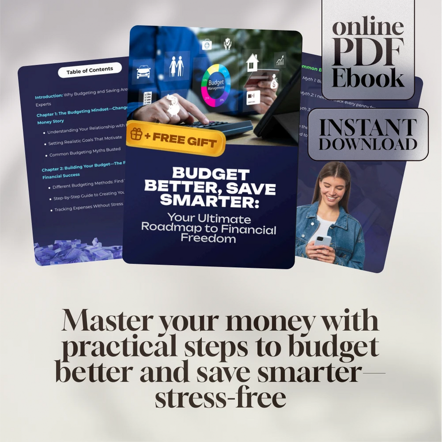 Budget Better, Save Smarter: Your Ultimate Roadmap to Financial Freedom | eBook Guide to How to Budget Better and Save Money | Instant Digital Download