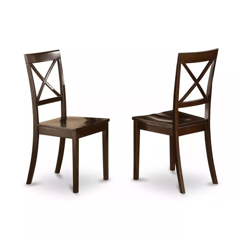 9-Piece Modern Dining Table Set with Butterfly Leaf and 8 Wooden Dining Chairs - DSARD