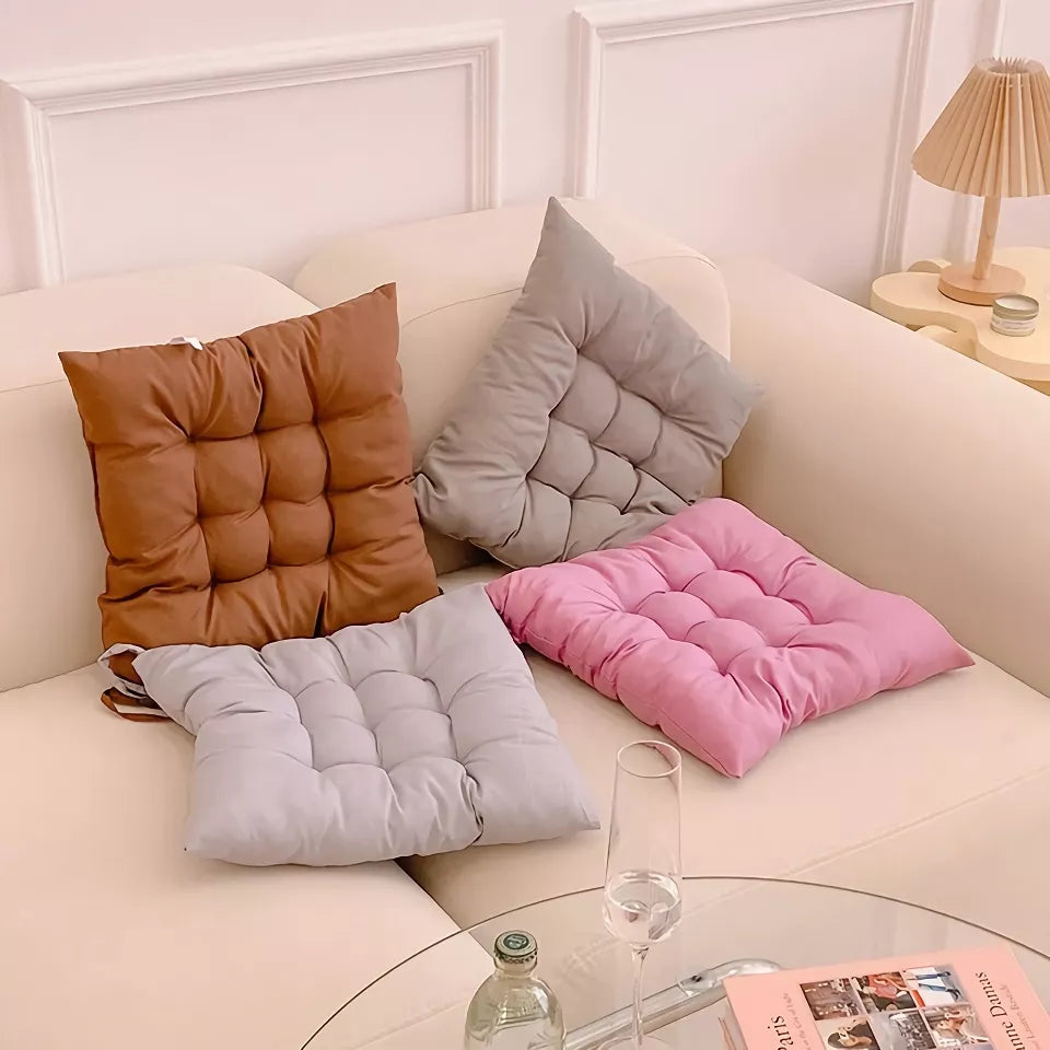 Soft Square Chair Cushion – Comfortable Seat & Backrest Pads for Home & Office