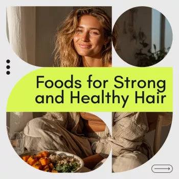 The Ultimate Guide to Foods for Strong, Shiny, and Healthy Hair – Ebook | Foods to Eat for Healthy Hair, Hair Growth Nutrition Guide, Meal Plans & Checklists