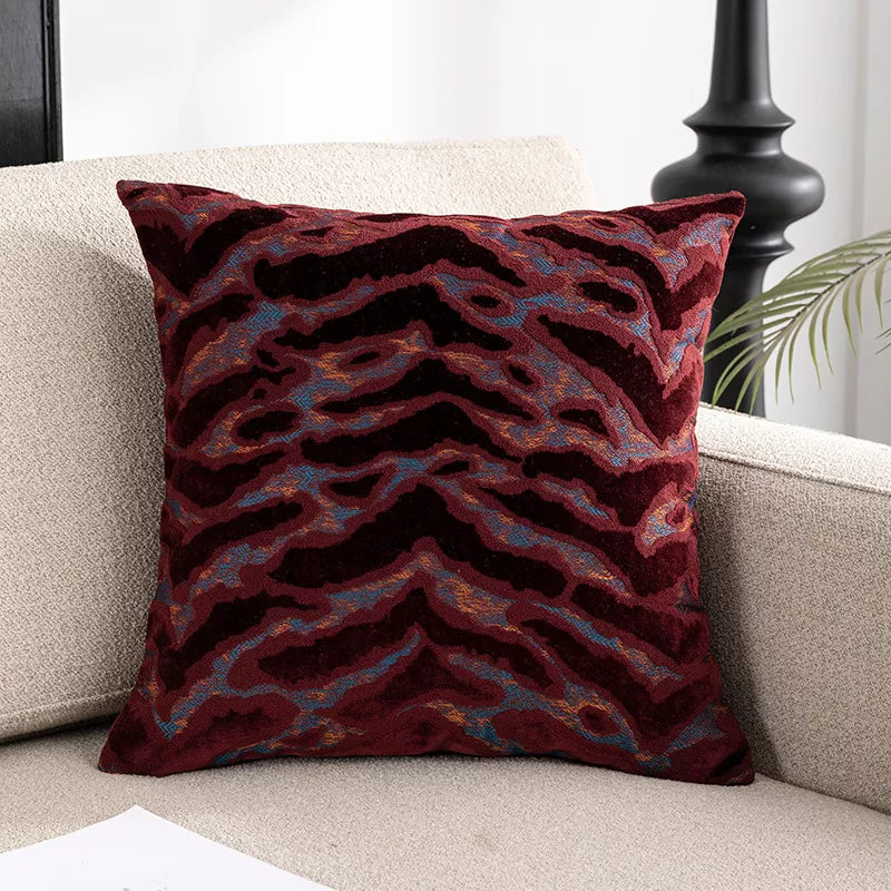 Luxury Tiger Velvet Throw Pillow Cover