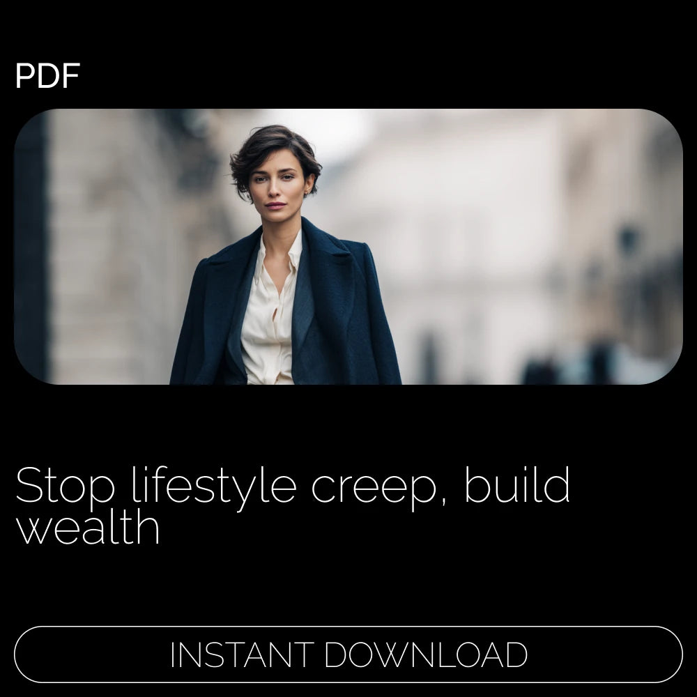 Guide to Avoiding Lifestyle Inflation – A Practical Step-by-Step Guide on how to avoid lifestyle inflation easily, Build Wealth Faster & Take Control of Your Money (Digital Download)