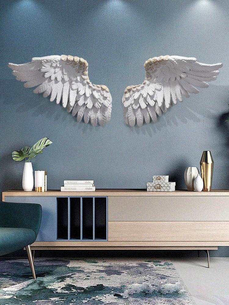 Nordic 3D Angel Wings Wall Decor