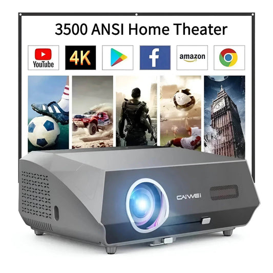 Auto Focus 4K Home Theater Projector with 5G WiFi & Android TV - DSARD