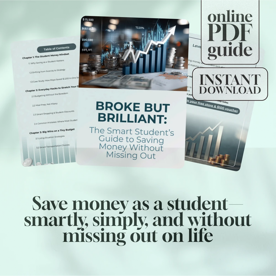 Broke But Brilliant: The Smart Student’s Guide to Saving Money Without Missing Out | Digital Guide for Students | How Can I Save Money as a Student eBook