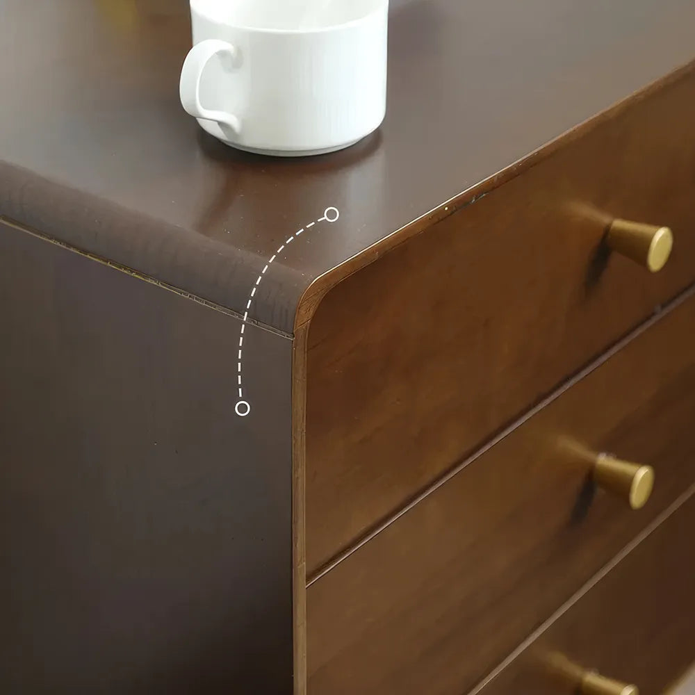 Solid Wood Nightstands Luxury Bedside Table